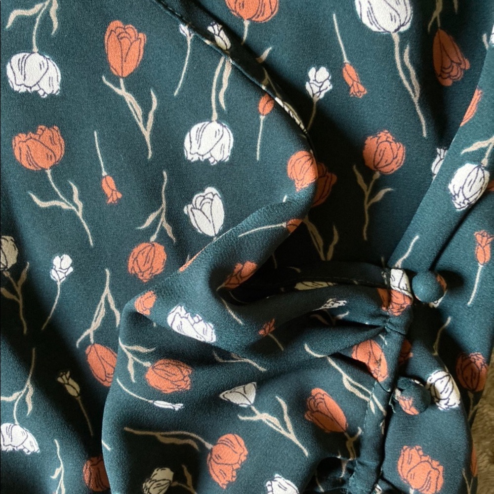 Floral-Autumn Chiffon Top